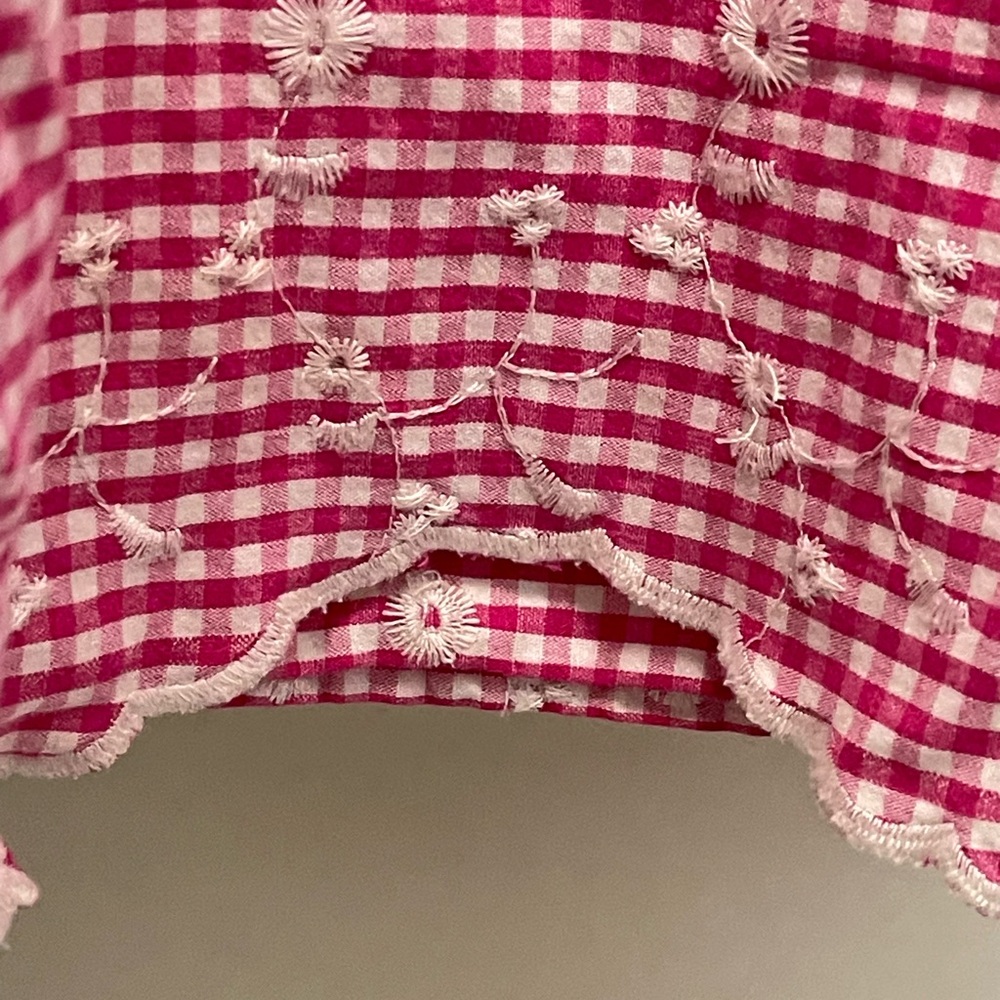 Pink gingham blouse - Picture 5 of 5